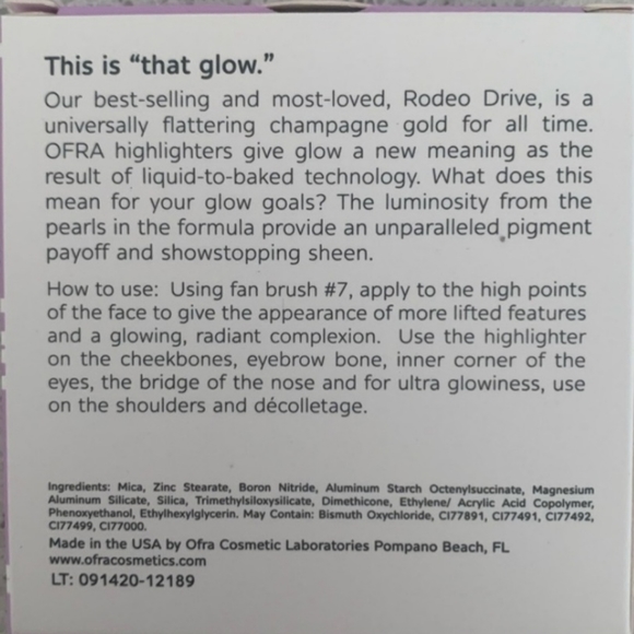 OFRA rodeo drive highlighter 🆕 - Picture 3 of 3